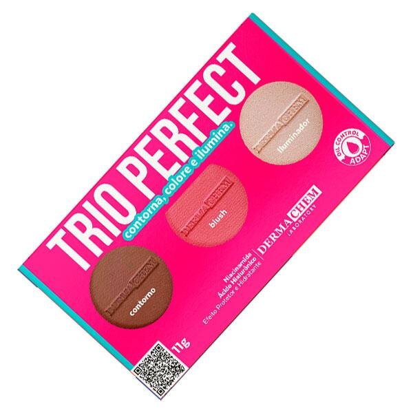 Trio Perfect Dermachem Contorno Blush Iluminador