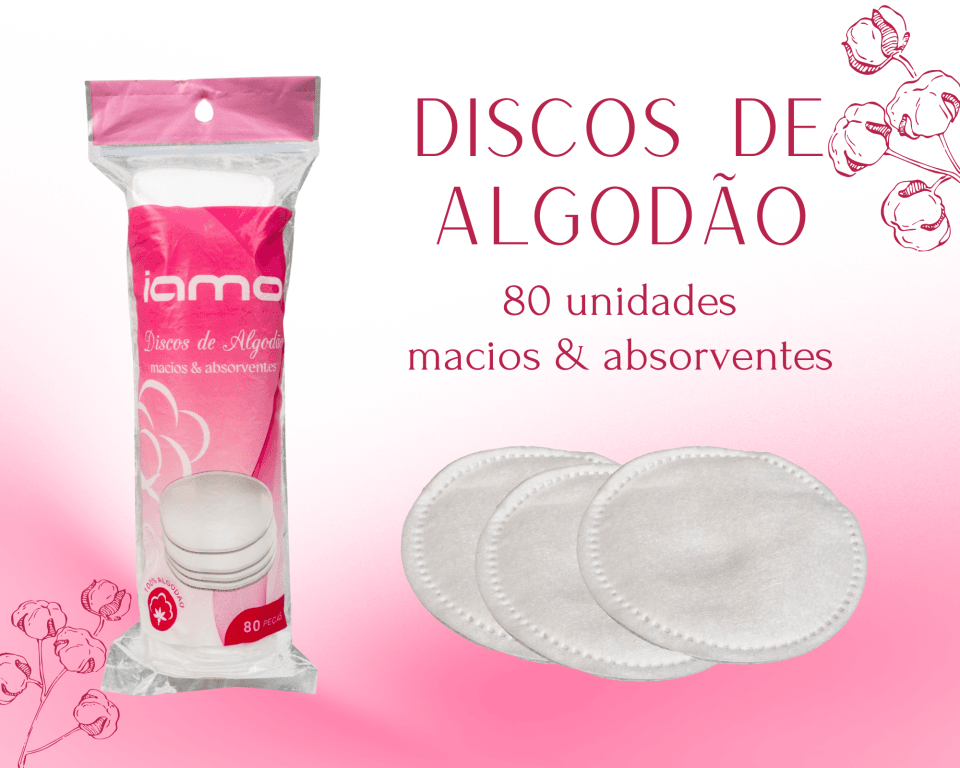 DISCOS DE ALGODAO 80 UN IAMO