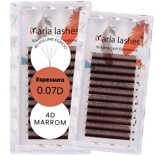 Maria Sasha 4D Marrom - Curvatura M - MIX